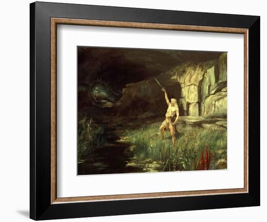 Siegfried, Hero of the Ring of the Nibelungen Opera Cycle by Richard Wagner, 1813-83-Hermann Hendrich-Framed Premium Giclee Print