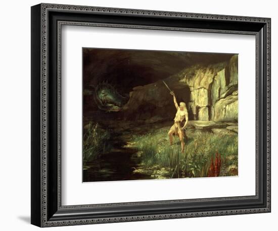 Siegfried, Hero of the Ring of the Nibelungen Opera Cycle by Richard Wagner, 1813-83-Hermann Hendrich-Framed Premium Giclee Print