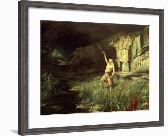 Siegfried, Hero of the Ring of the Nibelungen Opera Cycle by Richard Wagner, 1813-83-Hermann Hendrich-Framed Giclee Print