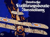 Poster Advertising the German Air War Booty Exhibition, 1918-Siegmund von Suchodolski-Framed Giclee Print