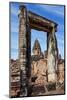 Siem Reap, Cambodia. Ancient doorway still standing through which the spires and statues atop of th-Miva Stock-Mounted Photographic Print