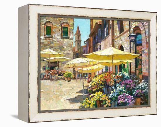 Siena Flower Market-Howard Behrens-Framed Stretched Canvas