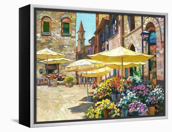 Siena Flower Market-Howard Behrens-Framed Stretched Canvas