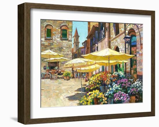 Siena Flower Market-Howard Behrens-Framed Premium Giclee Print