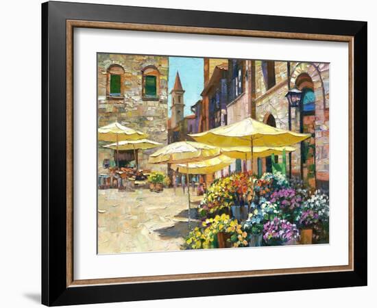 Siena Flower Market-Howard Behrens-Framed Premium Giclee Print