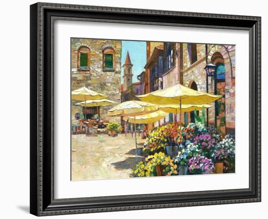 Siena Flower Market-Howard Behrens-Framed Premium Giclee Print