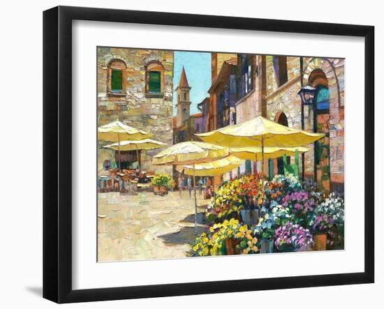 Siena Flower Market-Howard Behrens-Framed Art Print