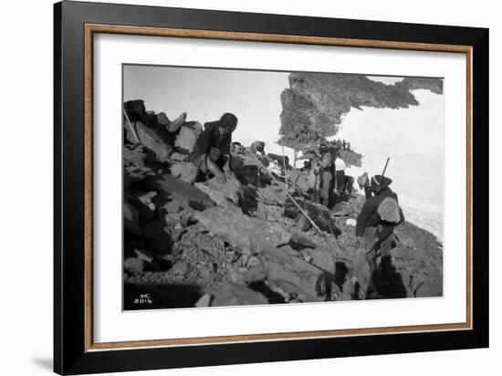 Sierra Club Mount Rainier Climbing Expedition, 1905-Ashael Curtis-Framed Giclee Print