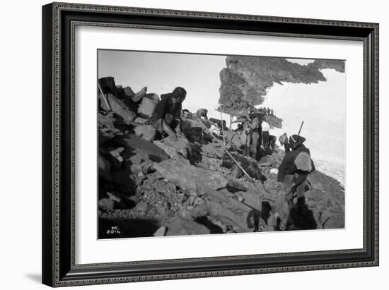 Sierra Club Mount Rainier Climbing Expedition, 1905-Ashael Curtis-Framed Giclee Print