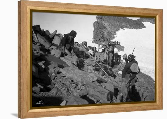 Sierra Club Mount Rainier Climbing Expedition, 1905-Ashael Curtis-Framed Premier Image Canvas