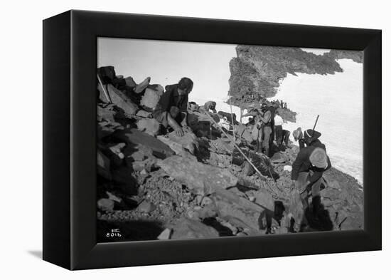 Sierra Club Mount Rainier Climbing Expedition, 1905-Ashael Curtis-Framed Premier Image Canvas