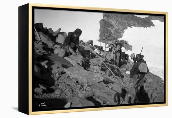 Sierra Club Mount Rainier Climbing Expedition, 1905-Ashael Curtis-Framed Premier Image Canvas