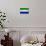 Sierra Leone Flag Design with Wood Patterning - Flags of the World Series-Philippe Hugonnard-Premium Giclee Print displayed on a wall