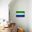 Sierra Leone Flag Design with Wood Patterning - Flags of the World Series-Philippe Hugonnard-Premium Giclee Print displayed on a wall