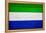 Sierra Leone Flag Design with Wood Patterning - Flags of the World Series-Philippe Hugonnard-Framed Stretched Canvas