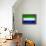 Sierra Leone Flag Design with Wood Patterning - Flags of the World Series-Philippe Hugonnard-Framed Stretched Canvas displayed on a wall