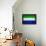 Sierra Leone Flag Design with Wood Patterning - Flags of the World Series-Philippe Hugonnard-Framed Stretched Canvas displayed on a wall