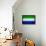 Sierra Leone Flag Design with Wood Patterning - Flags of the World Series-Philippe Hugonnard-Framed Stretched Canvas displayed on a wall