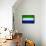 Sierra Leone Flag Design with Wood Patterning - Flags of the World Series-Philippe Hugonnard-Framed Stretched Canvas displayed on a wall