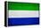 Sierra Leone Flag Design with Wood Patterning - Flags of the World Series-Philippe Hugonnard-Framed Stretched Canvas