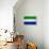 Sierra Leone Flag Design with Wood Patterning - Flags of the World Series-Philippe Hugonnard-Framed Stretched Canvas displayed on a wall