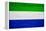 Sierra Leone Flag Design with Wood Patterning - Flags of the World Series-Philippe Hugonnard-Framed Stretched Canvas