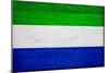 Sierra Leone Flag Design with Wood Patterning - Flags of the World Series-Philippe Hugonnard-Mounted Art Print