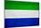 Sierra Leone Flag Design with Wood Patterning - Flags of the World Series-Philippe Hugonnard-Mounted Art Print