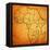 Sierra Leone on Actual Map of Africa-michal812-Framed Stretched Canvas