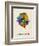 Sierra Leone Watercolor Map-Michael Tompsett-Framed Premium Giclee Print