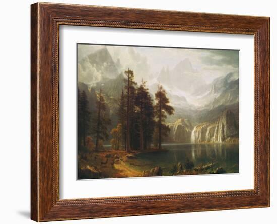 Sierra Nevada in California-Albert Bierstadt-Framed Art Print