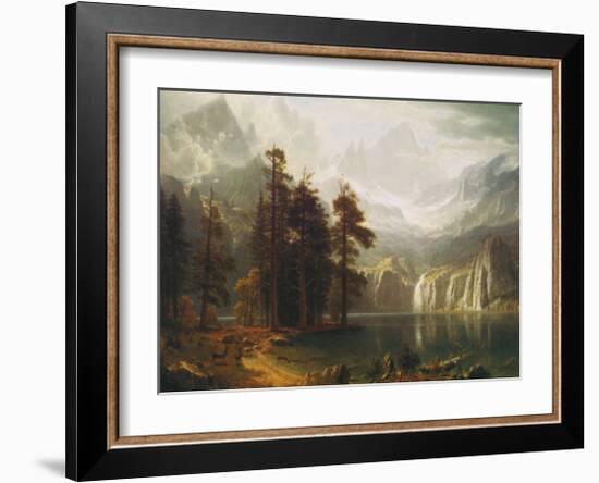 Sierra Nevada in California-Albert Bierstadt-Framed Art Print