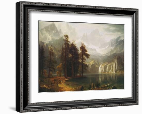 Sierra Nevada in California-Albert Bierstadt-Framed Art Print