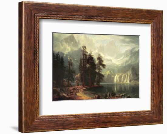 Sierra Nevada in California-Albert Bierstadt-Framed Art Print