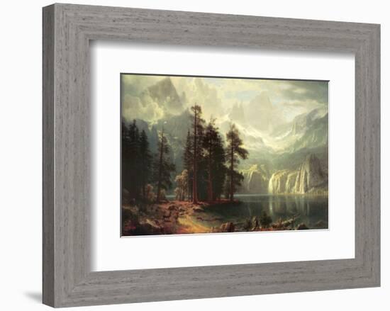 Sierra Nevada in California-Albert Bierstadt-Framed Art Print