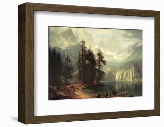 Sierra Nevada in California-Albert Bierstadt-Framed Art Print