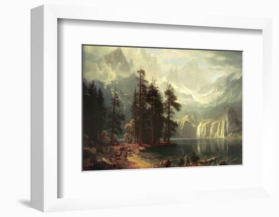 Sierra Nevada in California-Albert Bierstadt-Framed Art Print