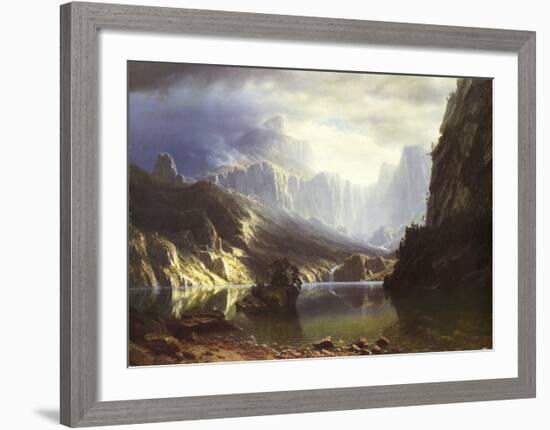 Sierra Nevada in California-Albert Bierstadt-Framed Art Print