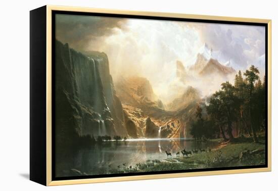 Sierra Nevada in California-Albert Bierstadt-Framed Stretched Canvas