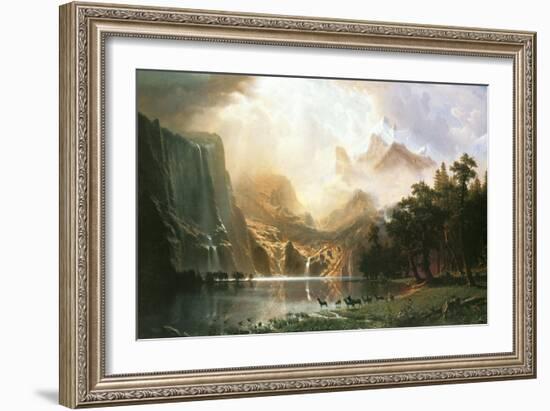 Sierra Nevada in California-Albert Bierstadt-Framed Art Print