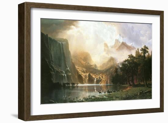 Sierra Nevada in California-Albert Bierstadt-Framed Art Print