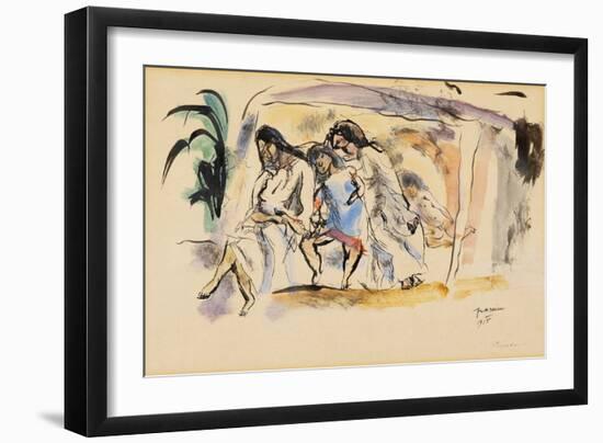 Siesta, 1915 (W/C on Paper)-Jules Pascin-Framed Giclee Print