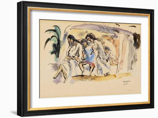 Siesta, 1915 (W/C on Paper)-Jules Pascin-Framed Giclee Print