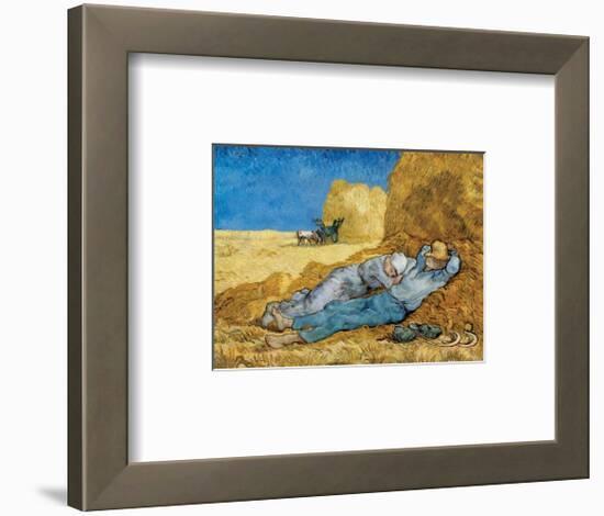 Siesta-Vincent van Gogh-Framed Art Print