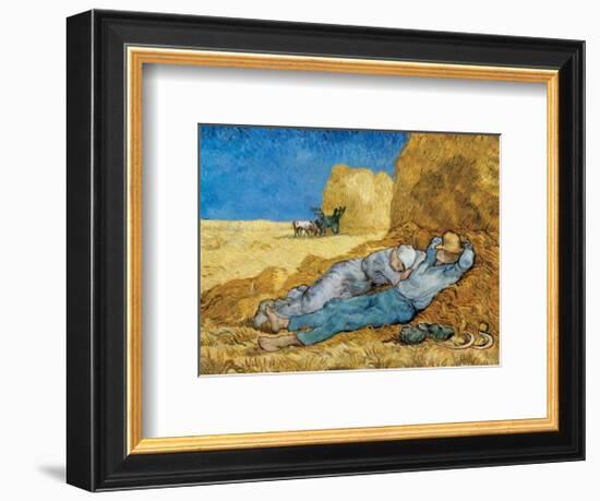 Siesta-Vincent van Gogh-Framed Art Print