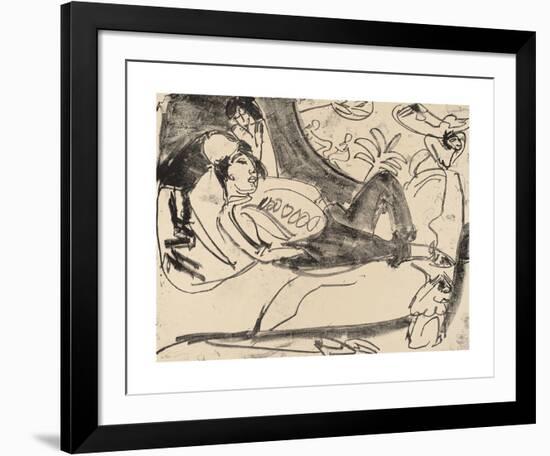 Siesta-Ernst Ludwig Kirchner-Framed Premium Giclee Print