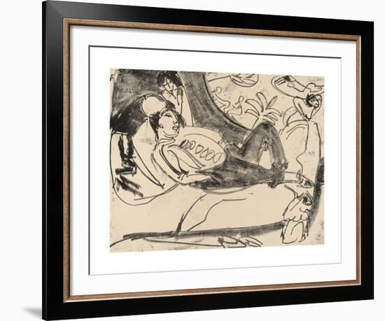 Siesta-Ernst Ludwig Kirchner-Framed Premium Giclee Print