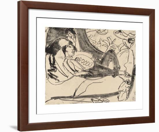 Siesta-Ernst Ludwig Kirchner-Framed Premium Giclee Print