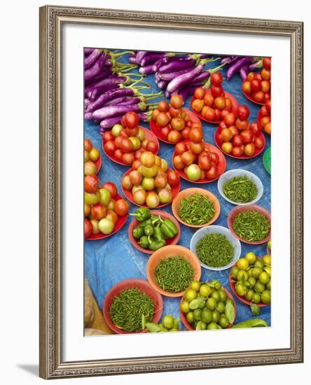 Sigatoka Produce Market, Sigatoka, Coral Coast, Viti Levu, Fiji, South Pacific-David Wall-Framed Photographic Print