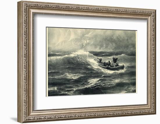 Sighting of "The Flying Dutchman" Raises False Hopes for a Boatload of Shipwreck Survivors-Hermann Hendrich-Framed Photographic Print